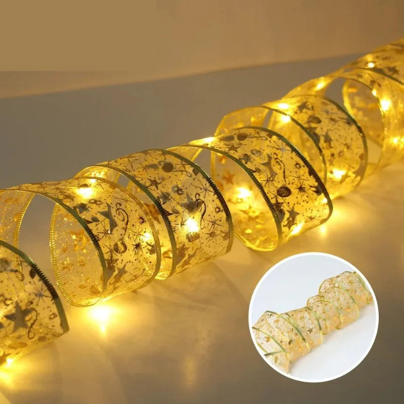 Fita LED Decorativa para Árvore de Natal com Iluminação Brilhante