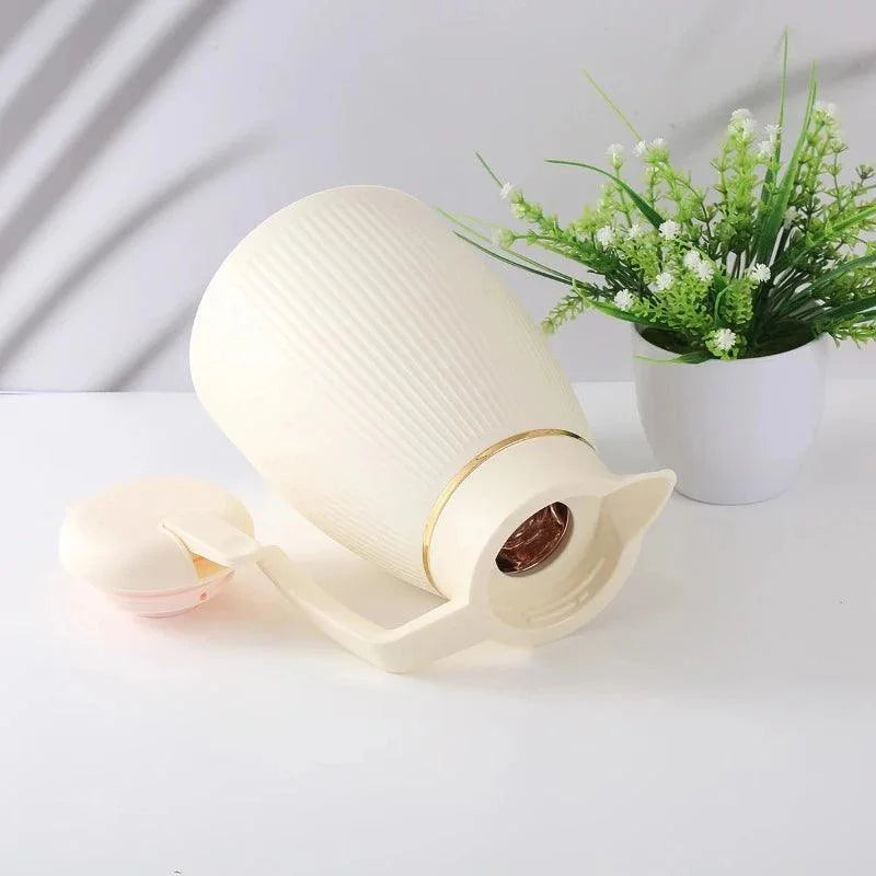 Garrafa Térmica de Aço Inoxidável para Café e Chá com Forro de Vidro