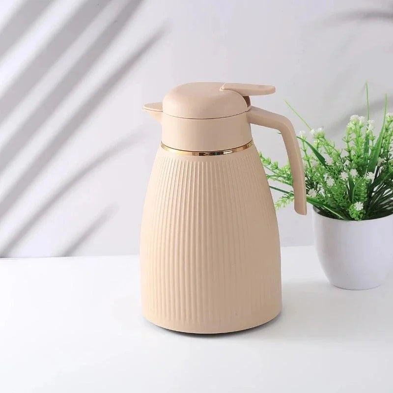 Garrafa Térmica de Aço Inoxidável para Café e Chá com Forro de Vidro