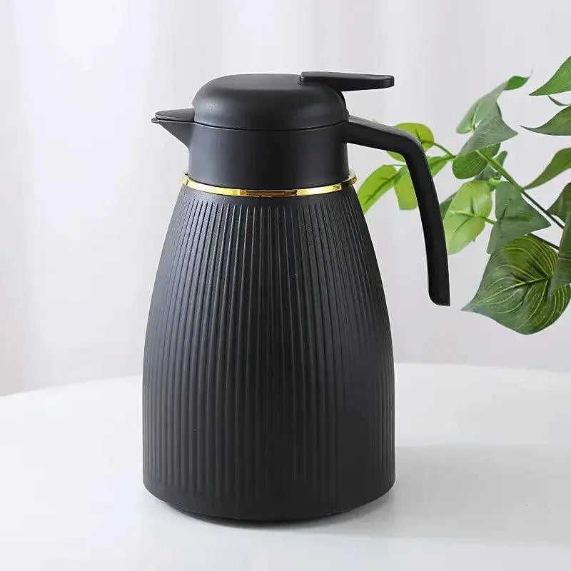 Garrafa Térmica de Aço Inoxidável para Café e Chá com Forro de Vidro