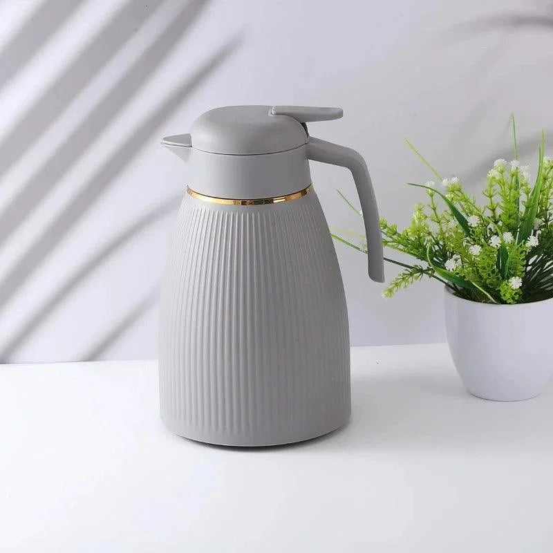 Garrafa Térmica de Aço Inoxidável para Café e Chá com Forro de Vidro