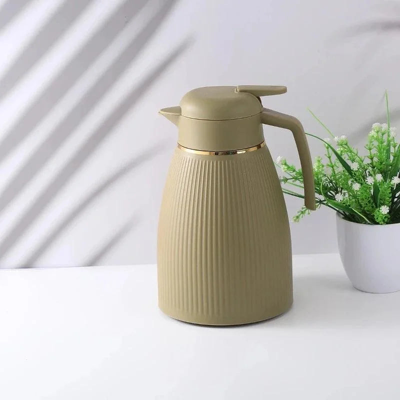 Garrafa Térmica de Aço Inoxidável para Café e Chá com Forro de Vidro