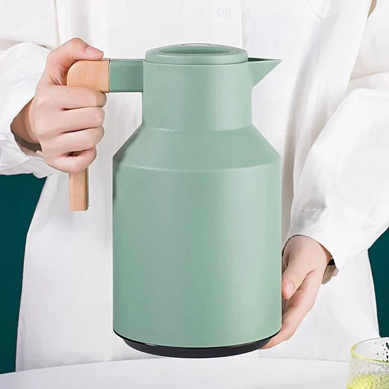 Garrafa Térmica Inox para Café e Chá com Forro de Vidro - Isolamento Térmico Eficiente