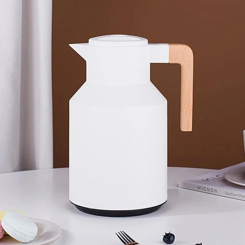 Garrafa Térmica Inox para Café e Chá com Forro de Vidro - Isolamento Térmico Eficiente