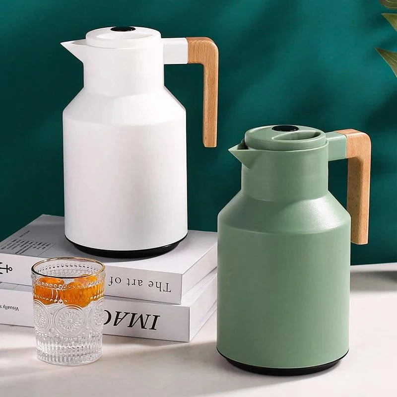 Garrafa Térmica Inox para Café e Chá com Forro de Vidro - Isolamento Térmico Eficiente