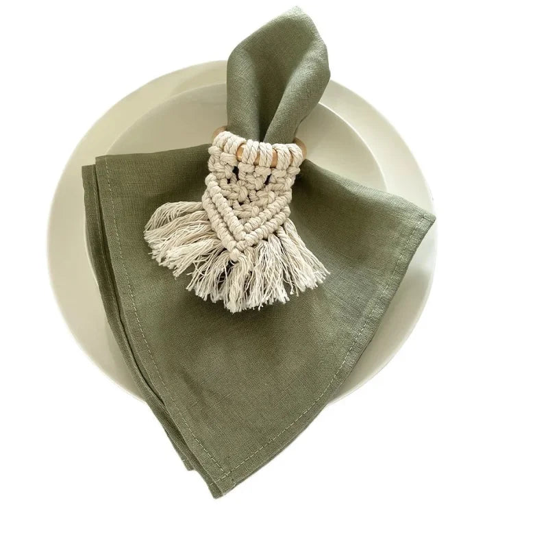 Jogo de Guardanapos em Poliéster Durável para Mesa de Jantar - Conjunto Elegante e Resistente