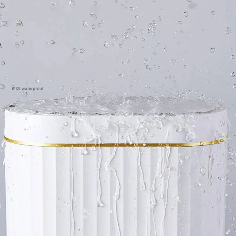 Lixeira Automática Oval 9L com Sensor para Banheiro e Cozinha