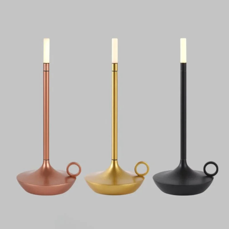 Luminária de Mesa LED Sem Fio Recarregável para Decoração Noturna
