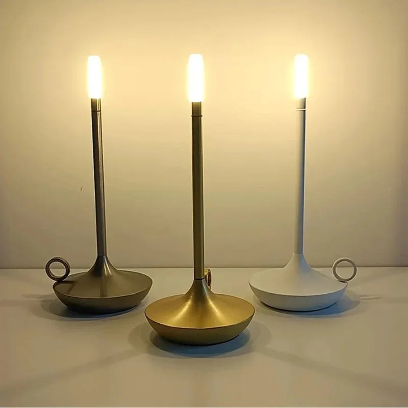 Luminária de Mesa LED Sem Fio Recarregável para Decoração Noturna