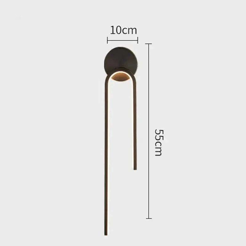Luminária de Parede LED Moderna para Decoração e Iluminação