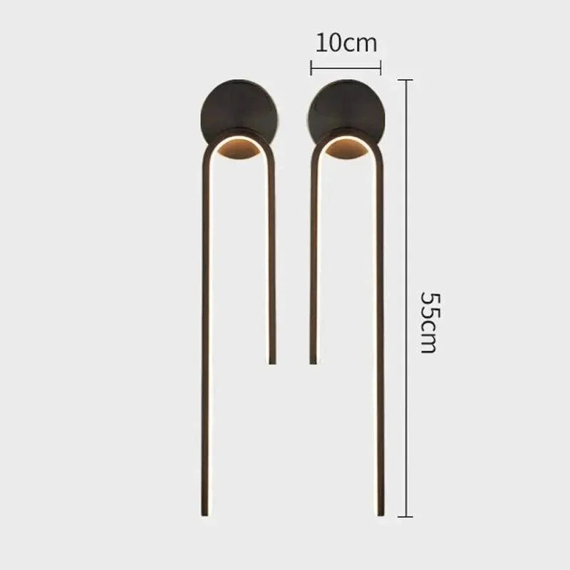 Luminária de Parede LED Moderna para Decoração e Iluminação