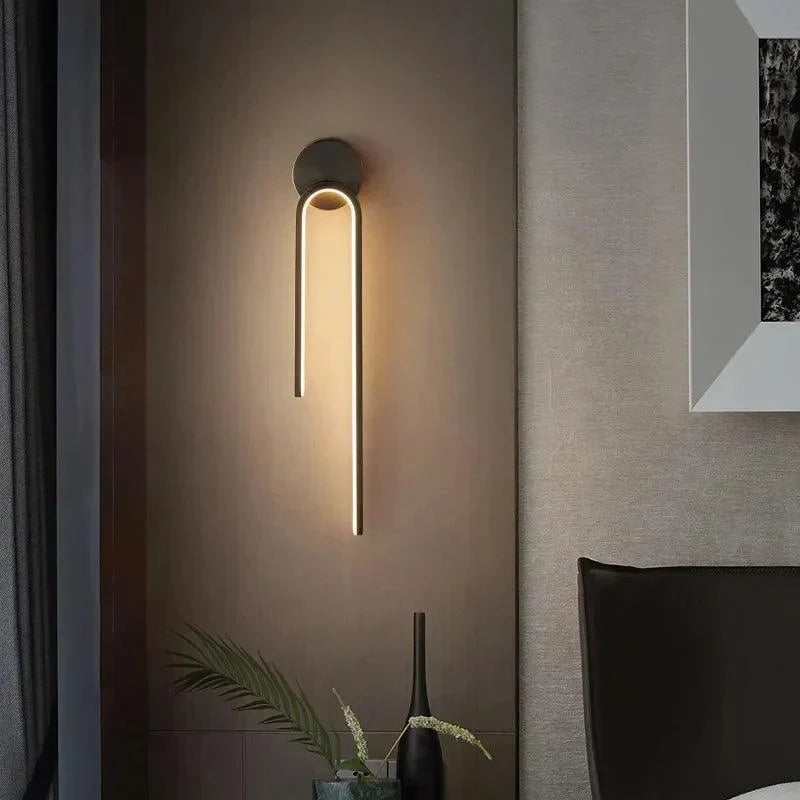 Luminária de Parede LED Moderna para Decoração e Iluminação