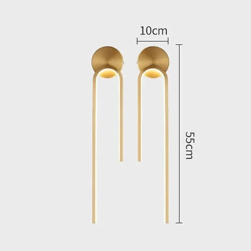 Luminária de Parede LED Moderna para Decoração e Iluminação