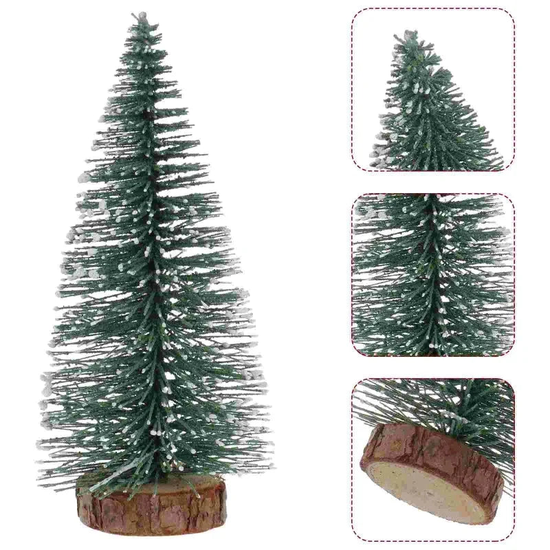 Mini Árvore de Natal Pinheiro Nevado para Decoração Festiva