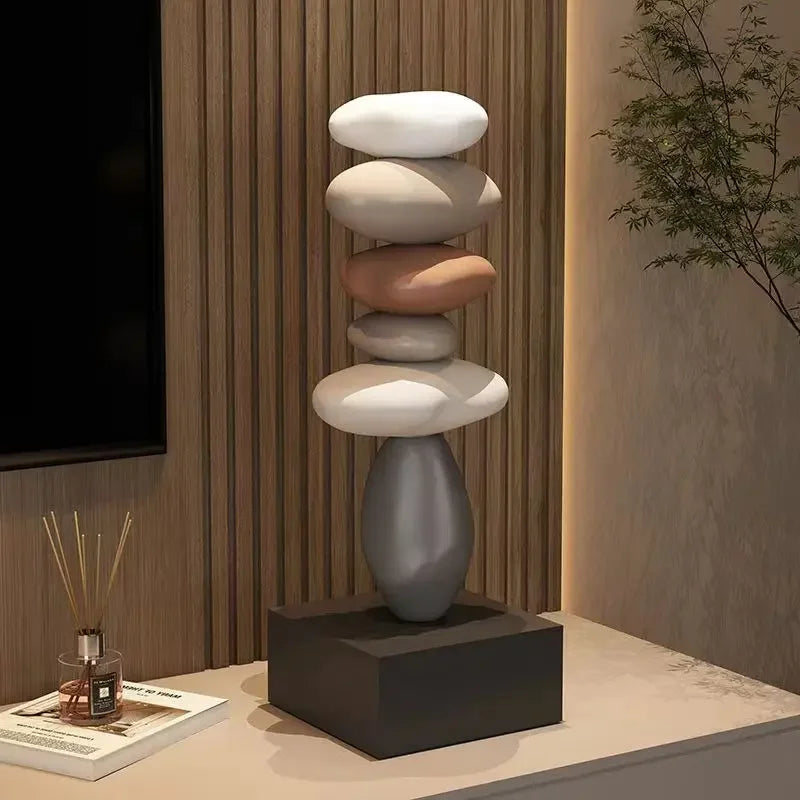 Miniaturas Decorativas em Resina para Escritório e Sala de Estilo Moderno