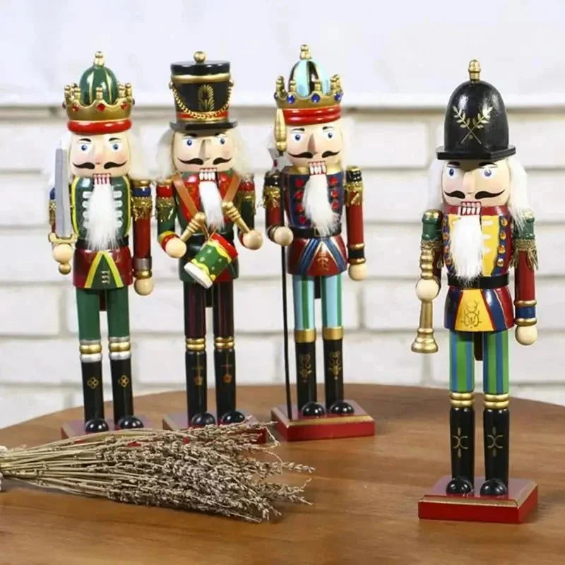 Quebra Nozes de Madeira 30cm para Decoração de Natal - Soldado