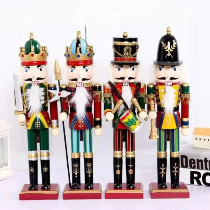 Quebra Nozes de Madeira 30cm para Decoração de Natal - Soldado