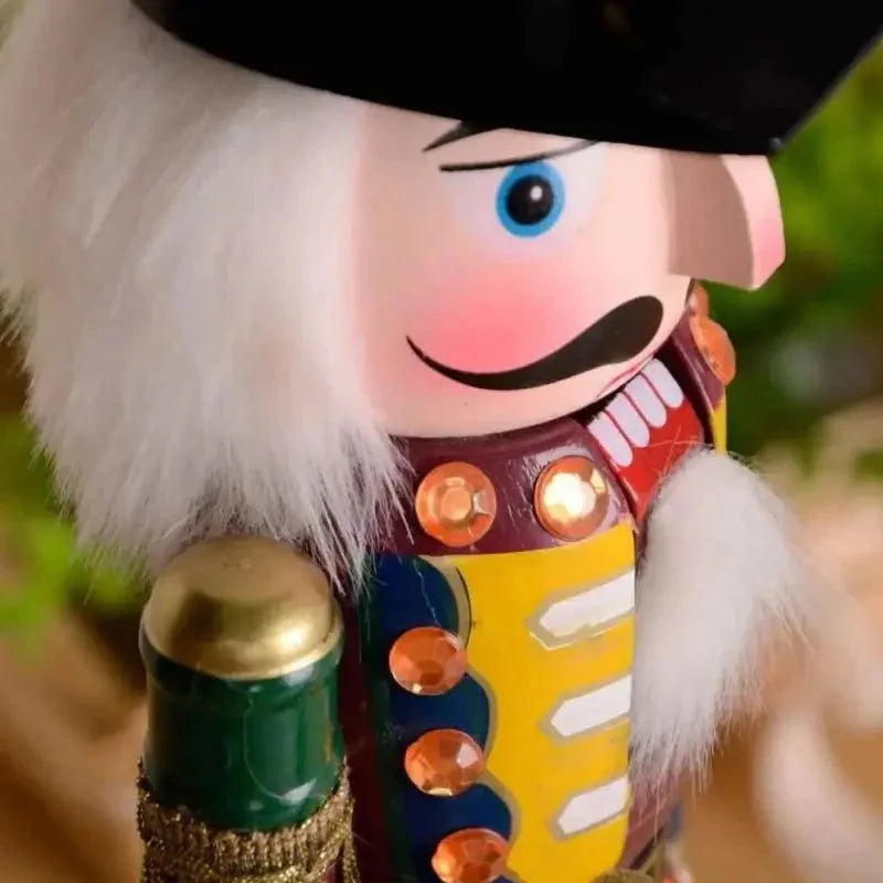 Quebra Nozes de Madeira 30cm para Decoração de Natal - Soldado