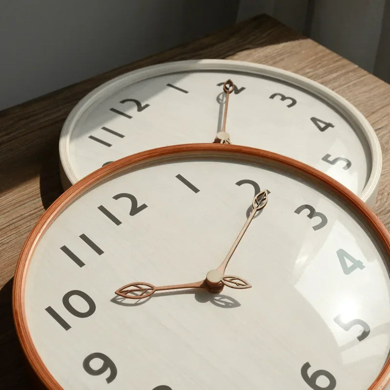 Relógio Nórdico de Madeira Ultra Silencioso - Design Elegante e Funcional