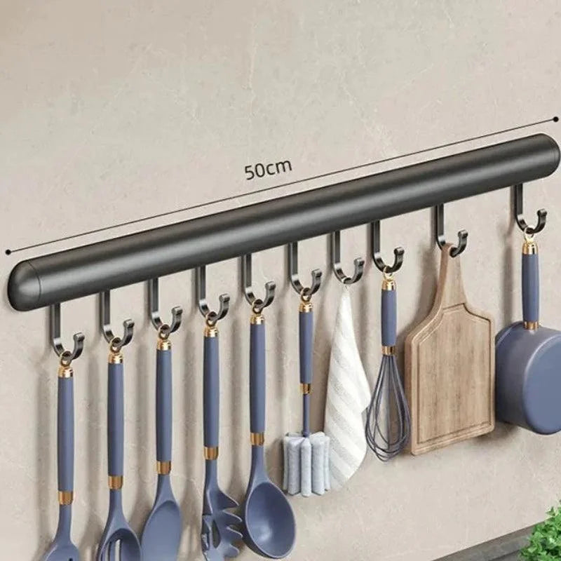 Suporte de Parede para Organização de Utensílios de Cozinha - Prático e Funcional