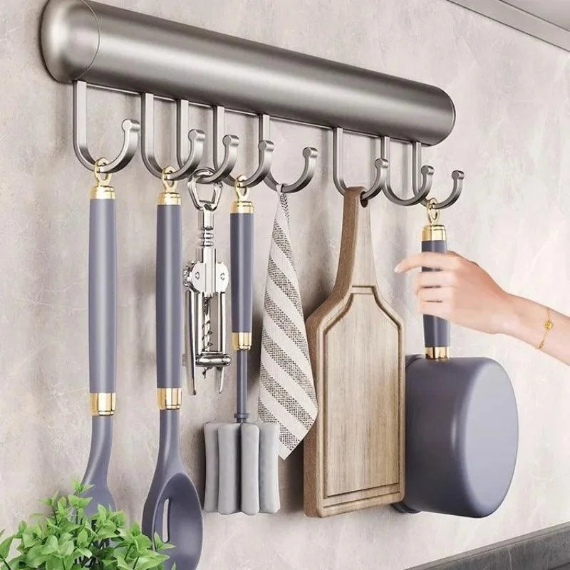 Suporte de Parede para Organização de Utensílios de Cozinha - Prático e Funcional