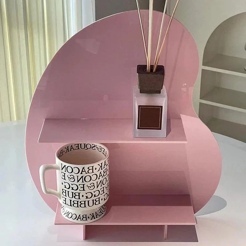 Suporte Organizador de Mesa em Acrílico com Dupla Camada - Ideal para Escritório e Estudo