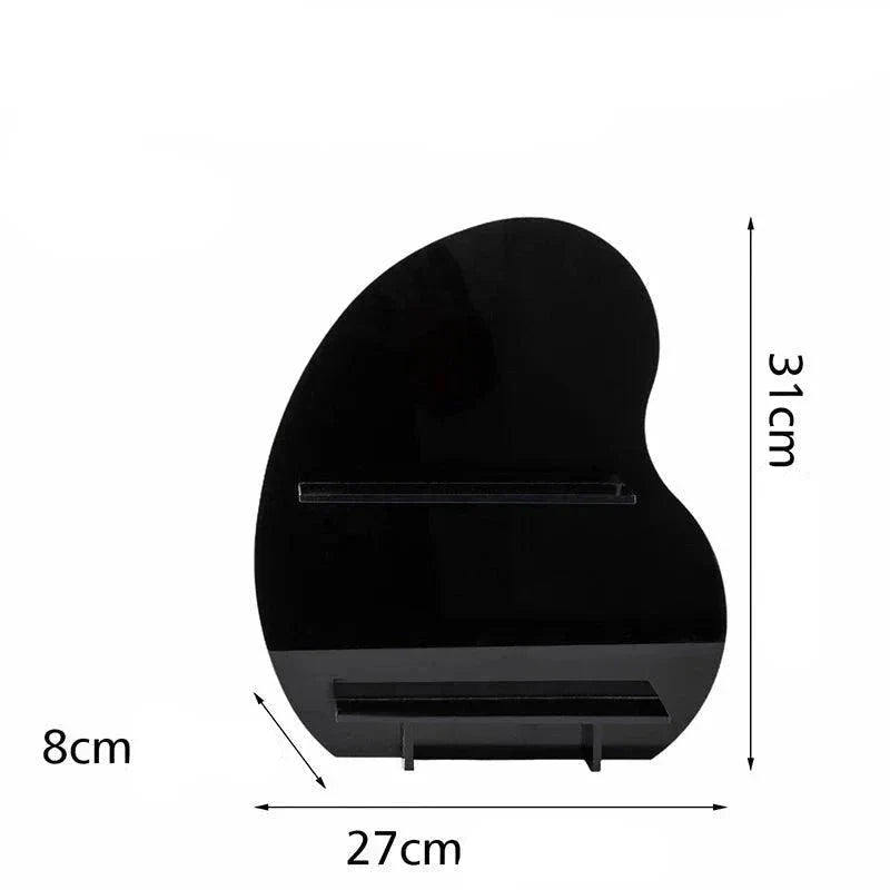 Suporte Organizador de Mesa em Acrílico com Dupla Camada - Ideal para Escritório e Estudo