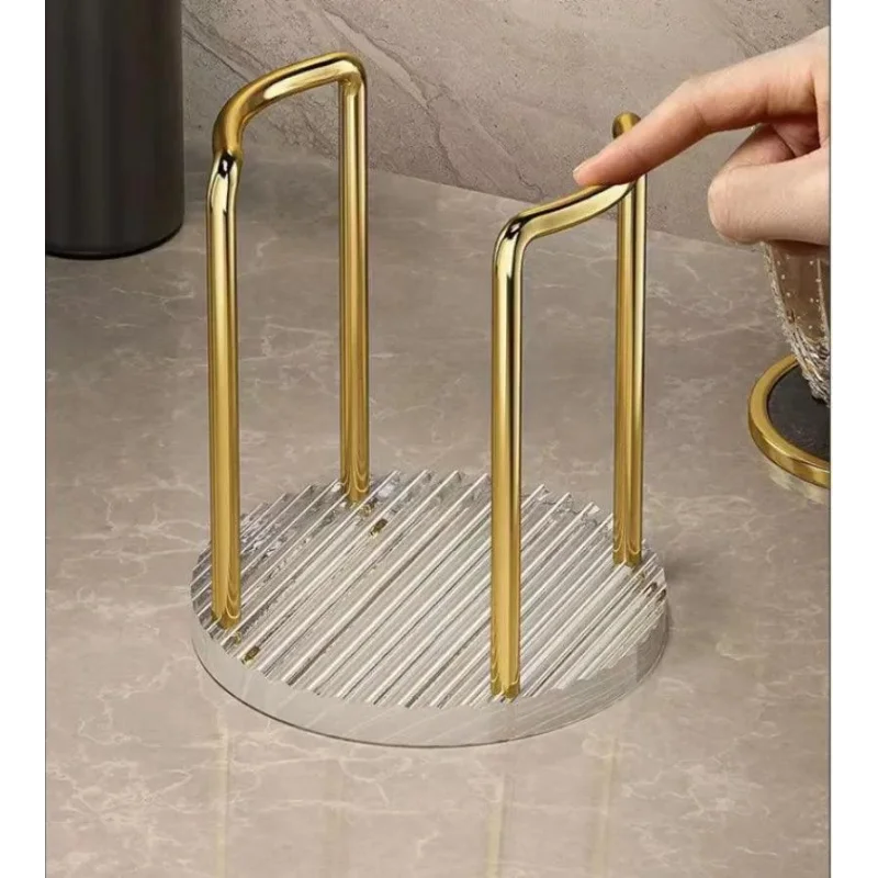 Suporte Organizador para Copos Descartáveis em Aço Inox e Acrílico