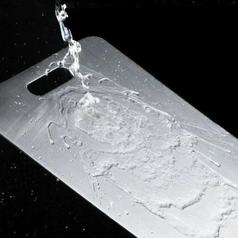 Tábua de Corte em Aço Inoxidável Antiodor para Cozinha - Alta Durabilidade