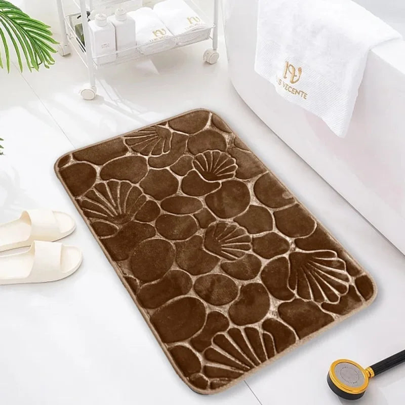 Tapete de Banheiro Super Absorvente Antiderrapante com Secagem Rápida