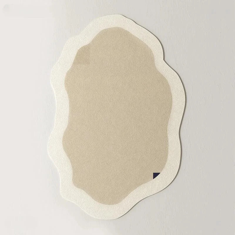 Tapete Geométrico Antiderrapante Irregular para Sala e Quarto - Estilo Moderno