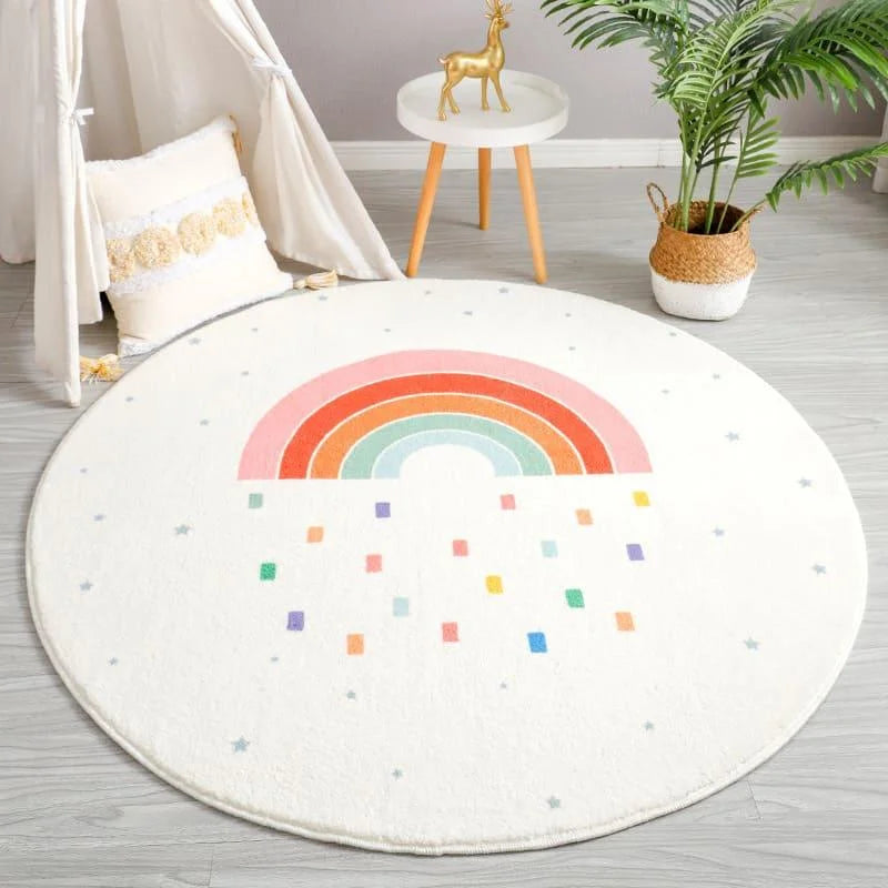 Tapete Infantil Antiderrapante Premium Arco-Íris para Brincadeiras Seguras