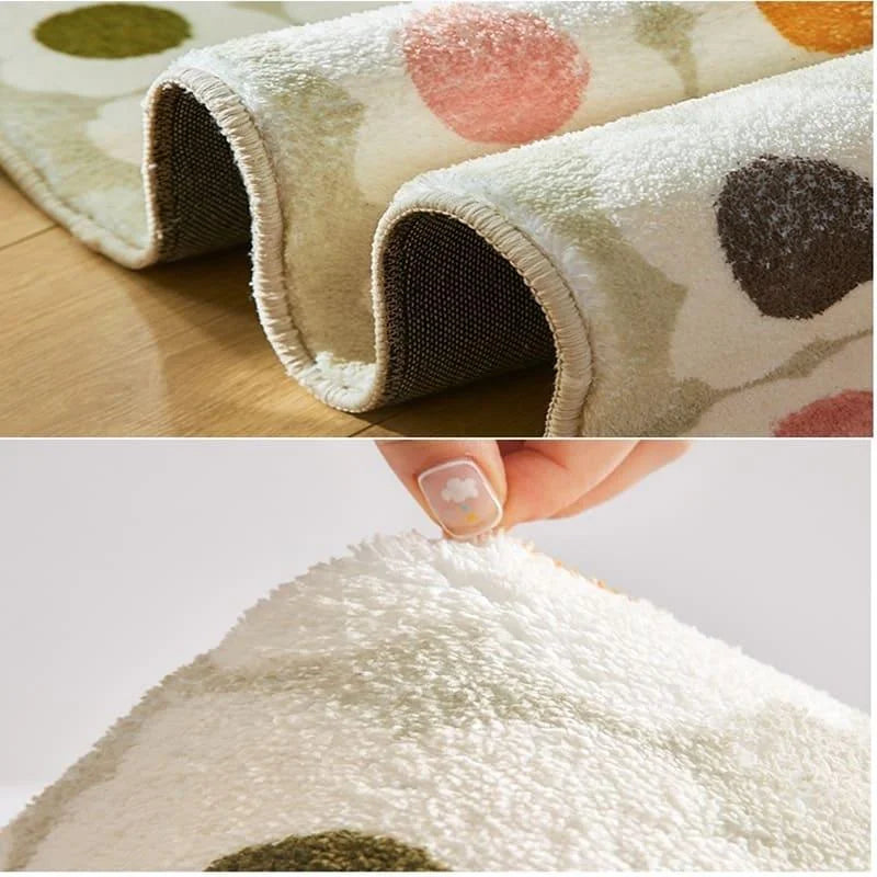 Tapete Infantil Redondo Antiderrapante com Estampa de Leão