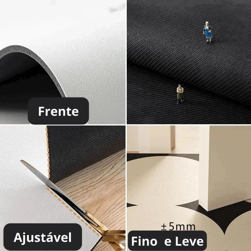 Tapete Minimalista Impermeável Antiderrapante para Cozinha - Ideal para Ambientes Úmidos