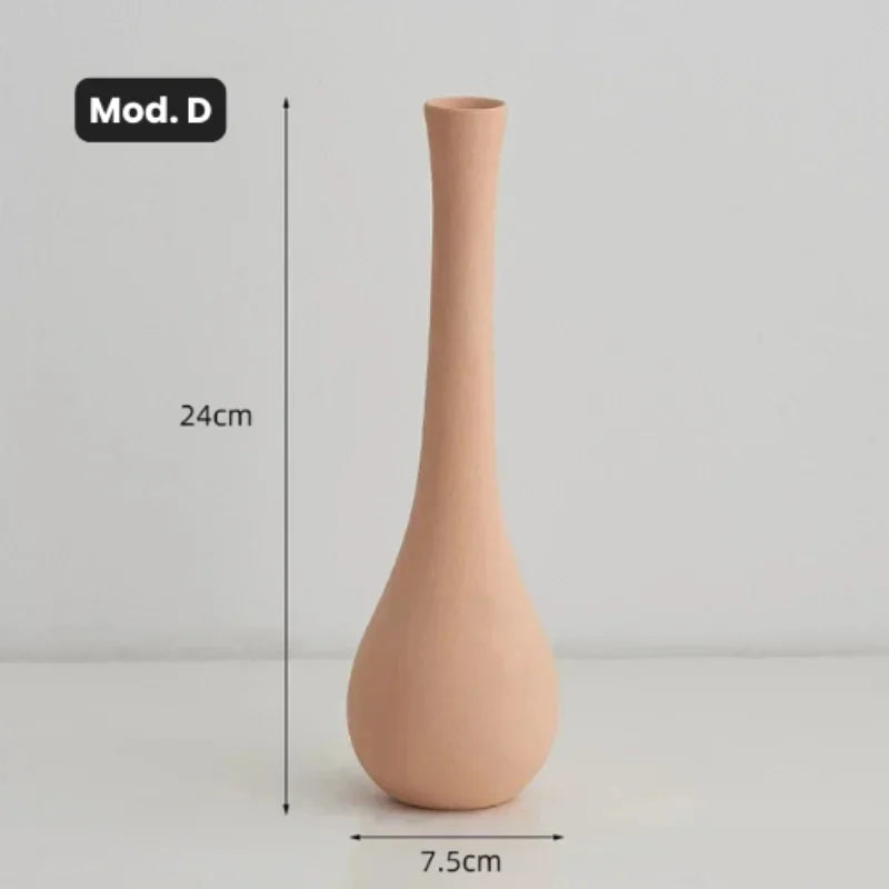 Vaso de Cerâmica para Arranjos Florais - Design Moderno e Elegante