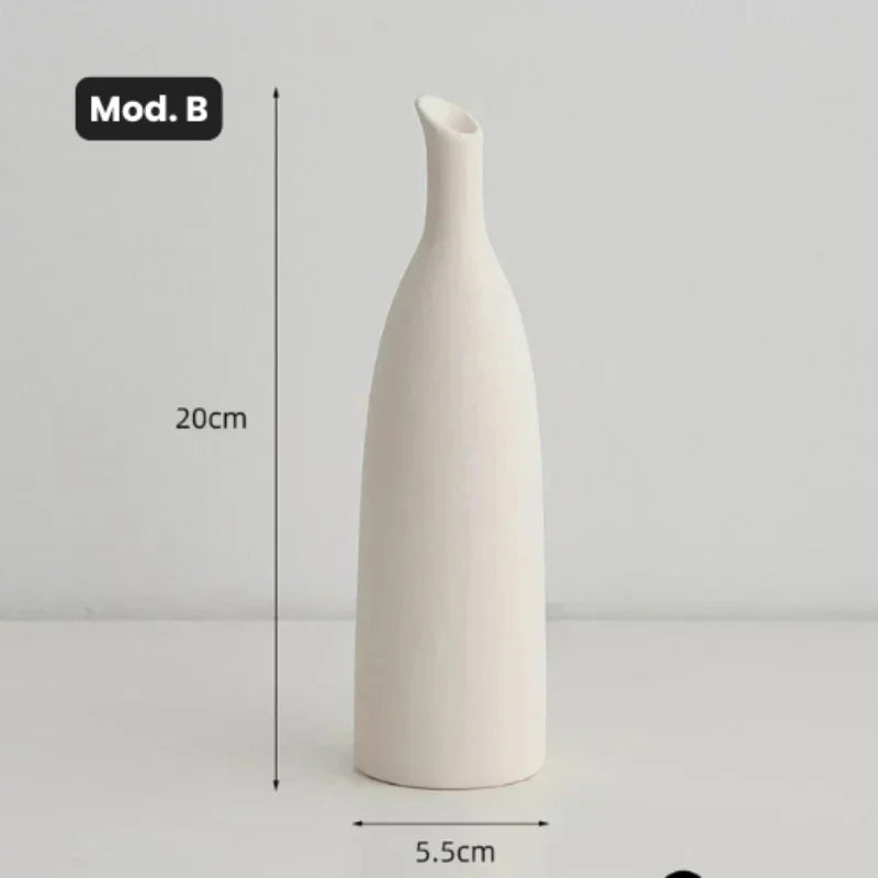 Vaso de Cerâmica para Arranjos Florais - Design Moderno e Elegante