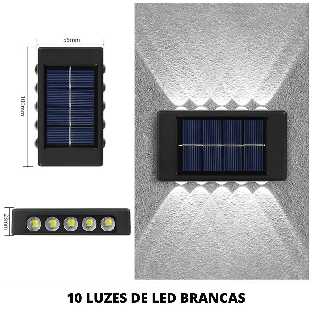 Lâmpada de energia solar externa de LED - New Solar