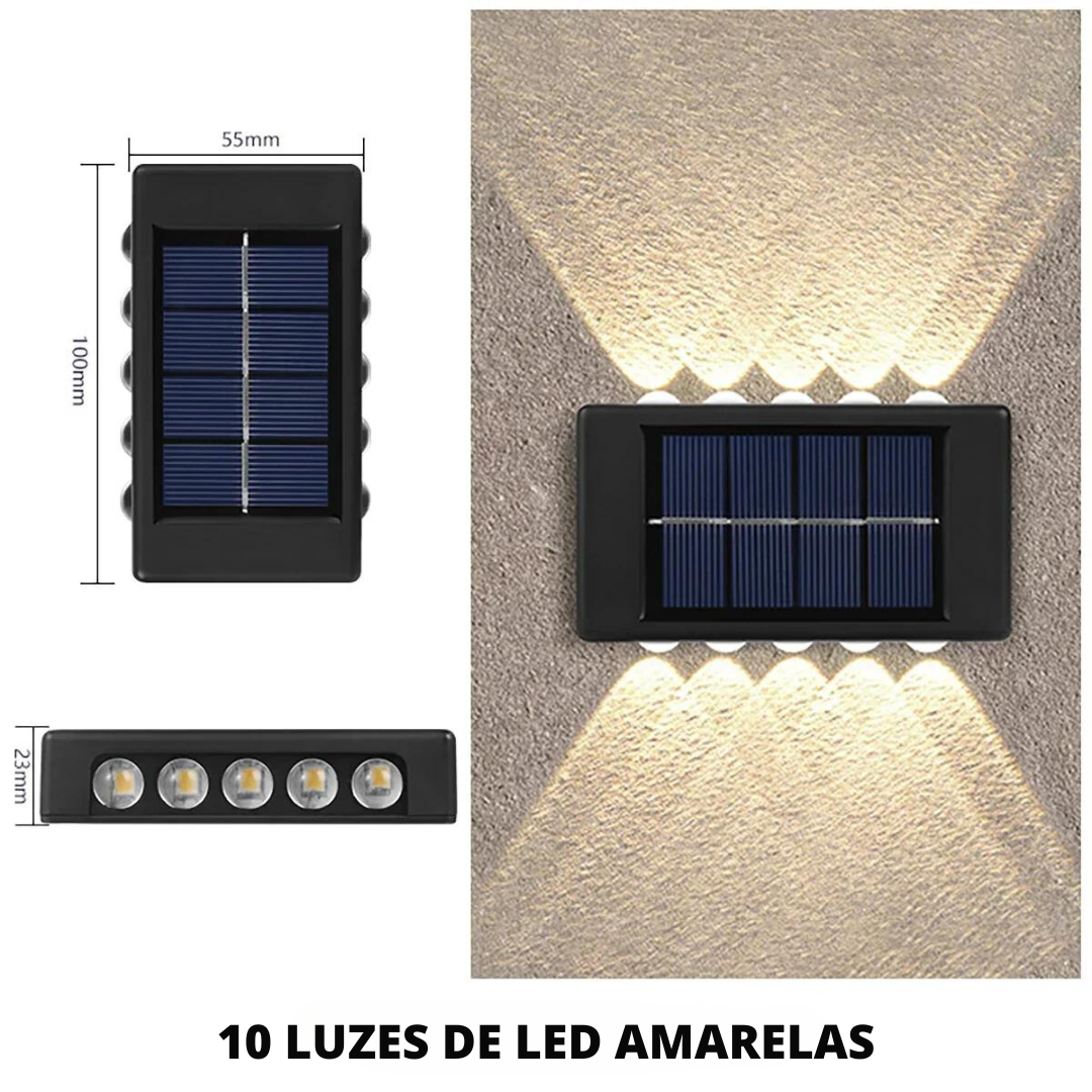 Lâmpada de energia solar externa de LED - New Solar