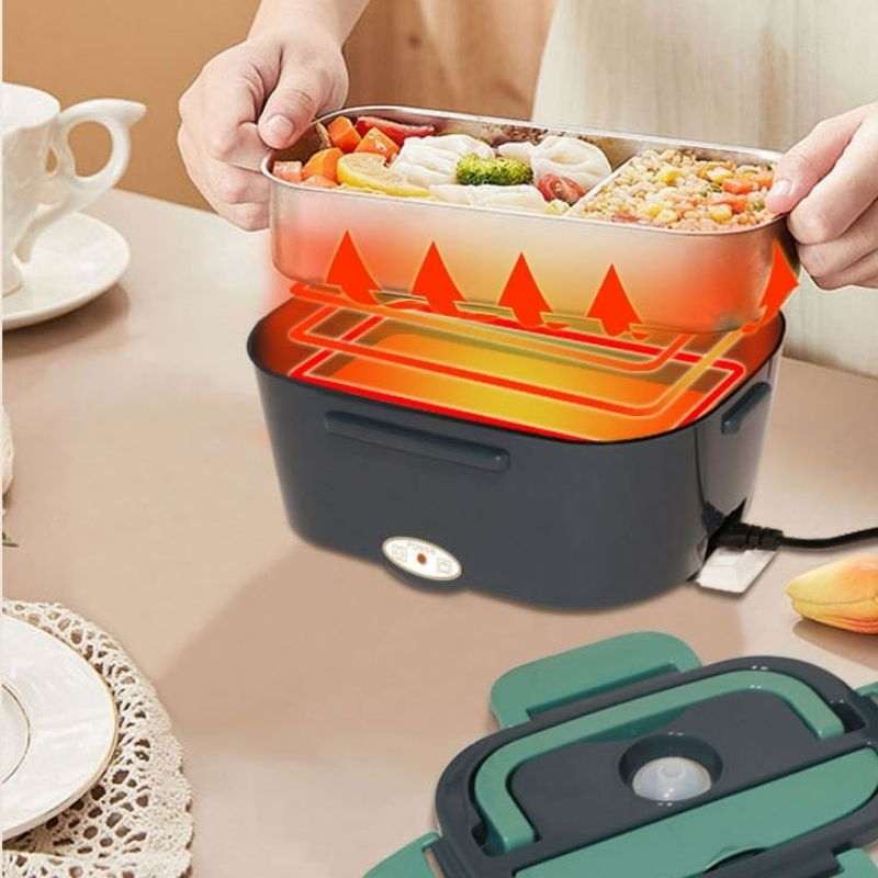 Marmita Elétrica Veicular Portátil Para Carro Caminhão com Divisória - FoodTherm