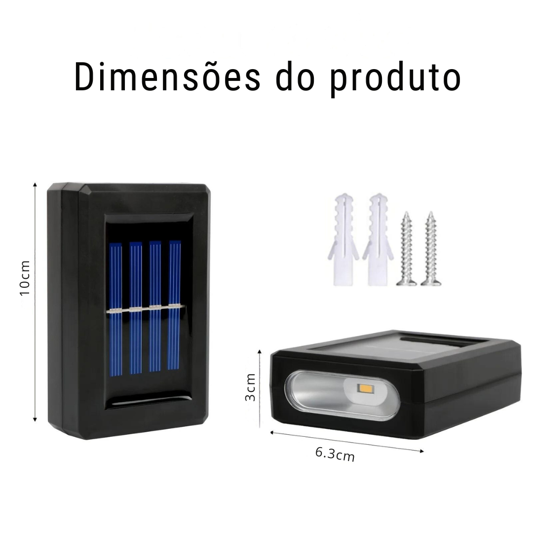 Lâmpada de energia solar externa de LED - New Solar