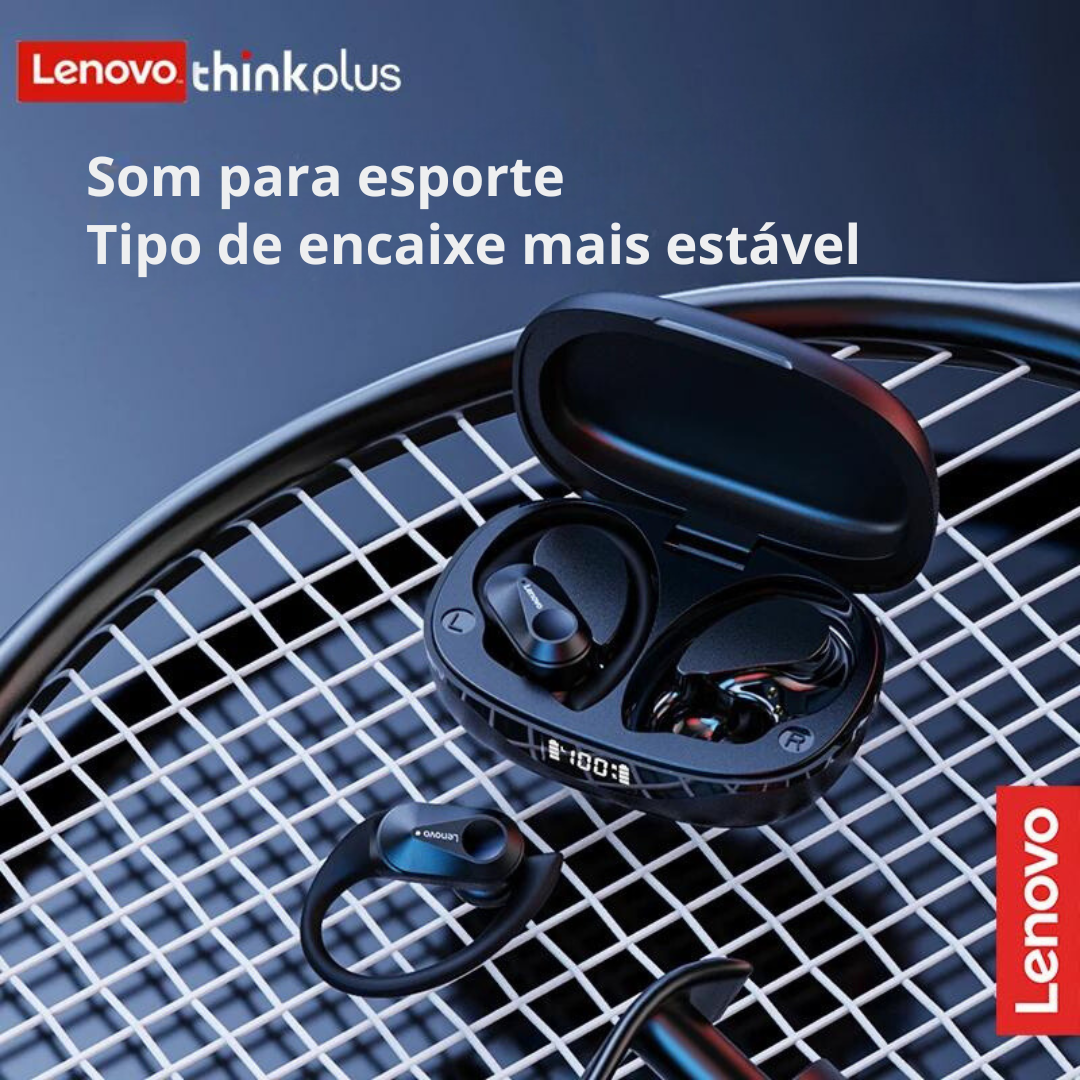 Fone de Ouvido Esportivo Com Bluetooth 5.3 TWS Wireless À Prova D'água HiFi Com Cancelamento De Ruído