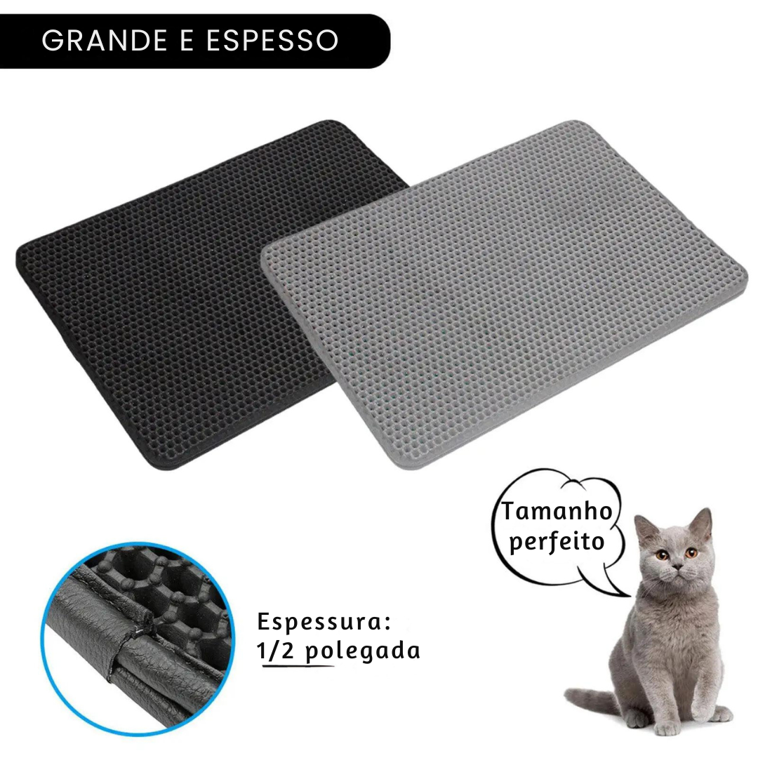 Tapete higiênico coletor de areia para gatos - Litter pad