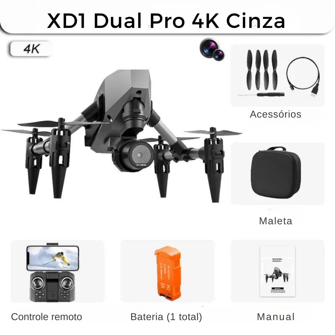 Drone com câmera 4k profissional Pro Mini