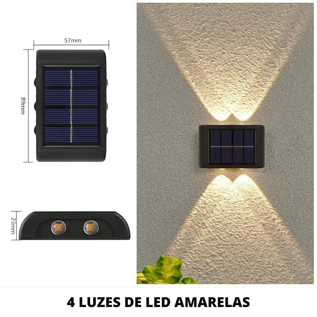 Lâmpada de energia solar externa de LED - New Solar