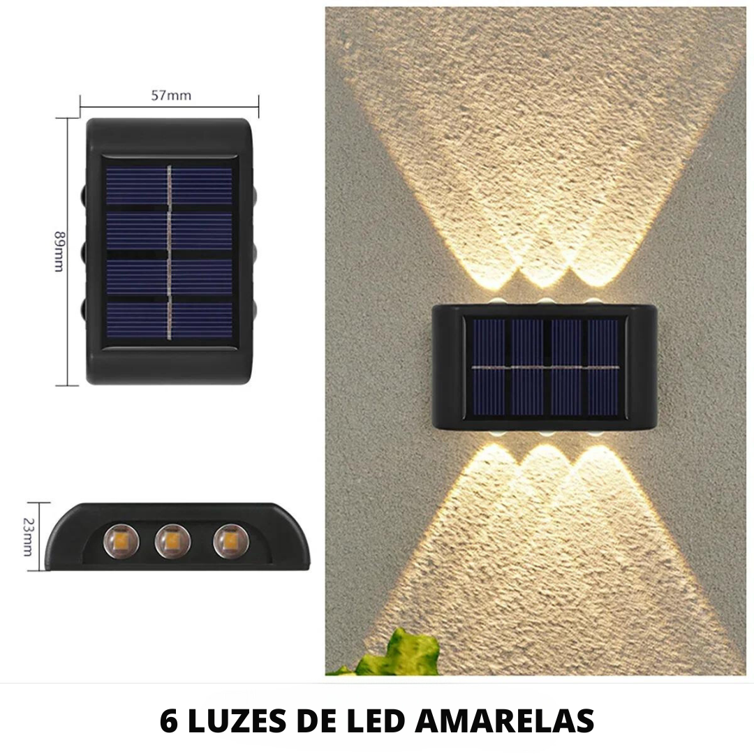 Lâmpada de energia solar externa de LED - New Solar