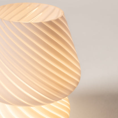 Abajur de Mesa Cogumelo em Vidro - Luminária Decorativa para Ambientes Modernos