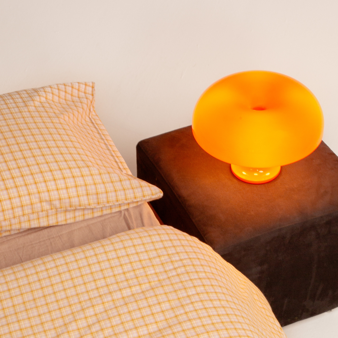 Abajur de Mesa Retrô Anos 70 Estilo Groovy - Iluminação Vintage para Decoração