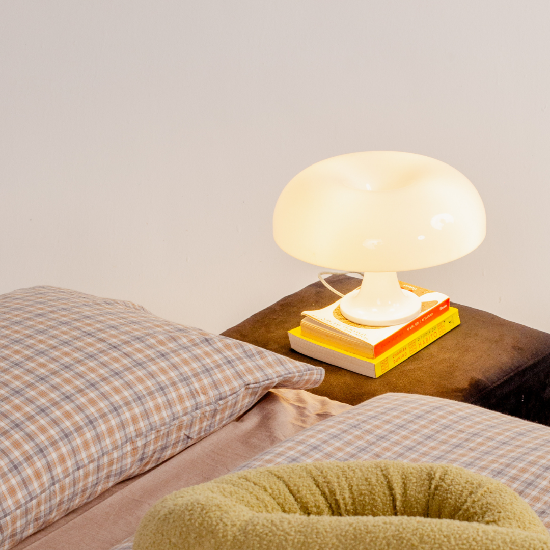 Abajur de Mesa Retrô Anos 70 Estilo Groovy - Iluminação Vintage para Decoração