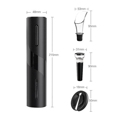 Abridor de Vinho Elétrico Recarregável com Acessórios - Kit Completo para Vinho