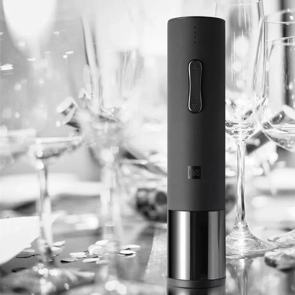 Abridor de Vinhos Elétrico Recarregável com Bateria - Acessório Prático para Sommelier